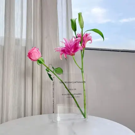 Books About Flowers - Book Vases