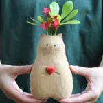 Handmade Wooden Cat Vases - Gift for Cat Lovers😸