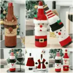 Christmas Decorative Santa Wine Bottle Cover