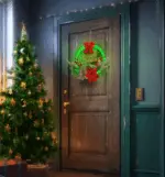 Christmas Wreath Decorations with LED Lights