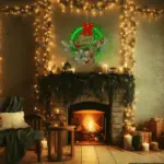 Christmas Wreath Decorations with LED Lights