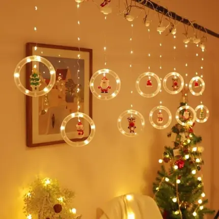 Christmas Decor Ring Lights (Set 10 Ring Lights) 🎅