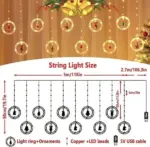 Christmas Decor Ring Lights (Set 10 Ring Lights) 🎅