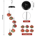 New Charming Wind Chimes Hummingbird Feeders Garden Decor