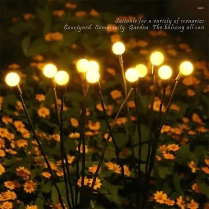 Luminous Solar-Powered Firefly Garden Decoration Light