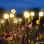 Luminous Solar-Powered Firefly Garden Decoration Light