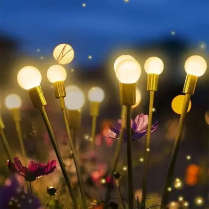 Luminous Solar-Powered Firefly Garden Decoration Light