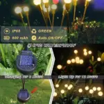 Luminous Solar-Powered Firefly Garden Decoration Light