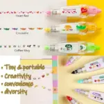 Adorable Animal Press-Style Decoration Pen – DIY Craft Tool (6PCS)
