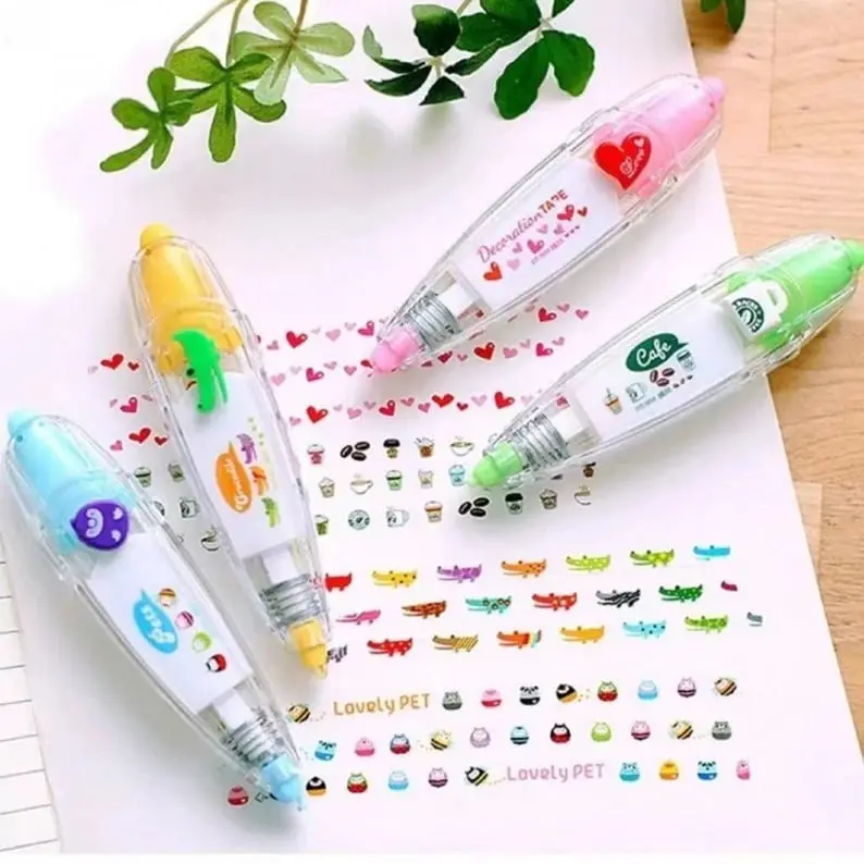 Decorative tape on pen