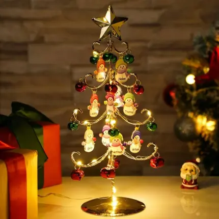 Custom Christmas Snowman Light-Up Tree Decor