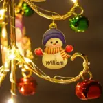 Custom Christmas Snowman Light-Up Tree Decor