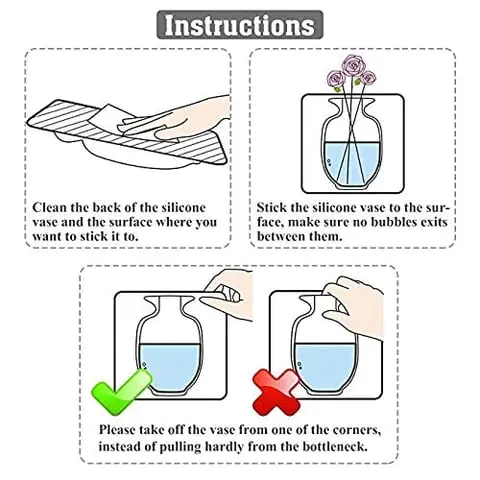 Silicone vase water filling