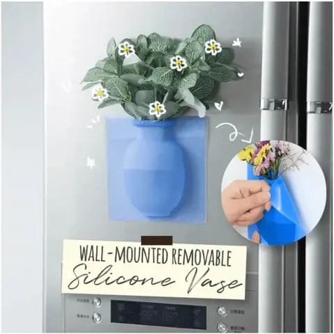 Decorative silicone vase
