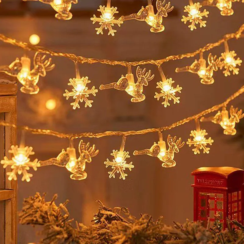 Decorative string lights in a cozy setting